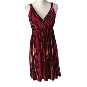 Ana multicolored strapped sleeveless dress size M
